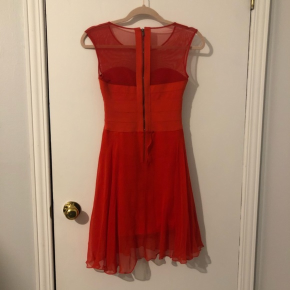 Red BCBGMaxAzria Mini Dress - Picture 4 of 6
